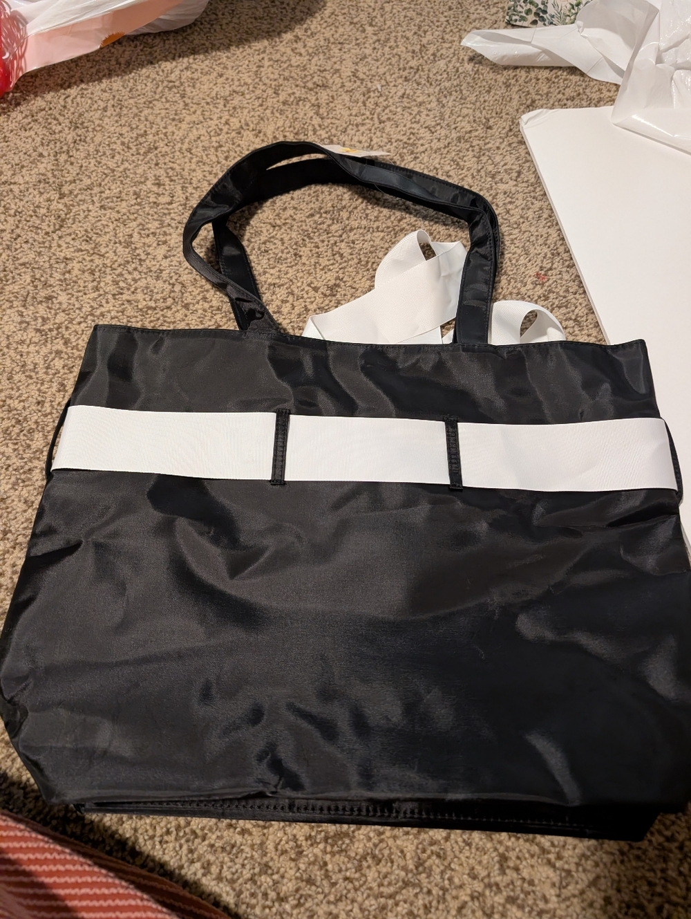 Bride Black and White Tote Bag - Picture 3 of 3
